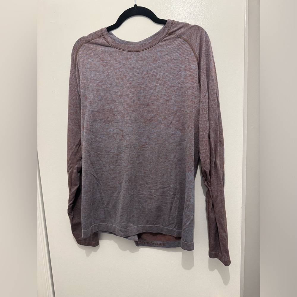 Lululemon Metal Vent Tech 2.0 Long Sleeve Shirt Date Brown/Blue Nile